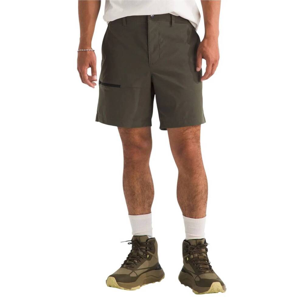 NEW THE NORTH FACE basin short in taupe green